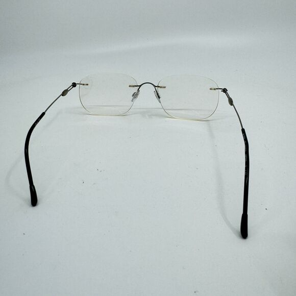 SILHOUETTE M7434 /65 V 6072 Eyeglasses Frames 48-21 Black Rimless H11856 - Picture 3 of 7